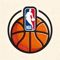 NBA赛事频道入口图标，篮球与NBA标志